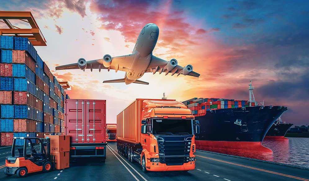 Logistics Plane and Truck